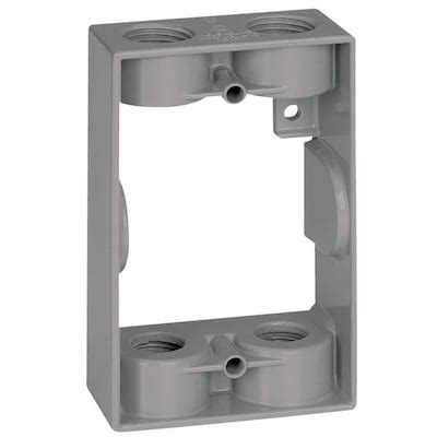 metallic electrical box extender|exterior electrical outlet box extender.